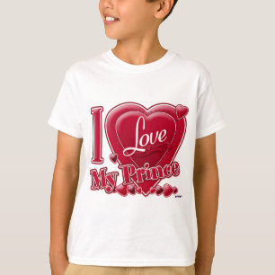 Camiseta Amo a mi príncipe rojo - corazón