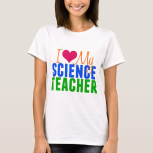 Camiseta Amo a mi profesor de ciencias