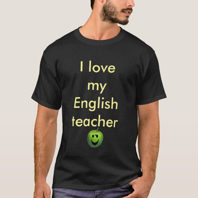 Camiseta Amo a mi profesor de inglés (Anverso)