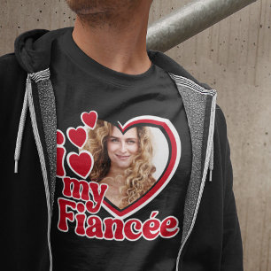 Camiseta Amo a mi prometida Foto personalizada