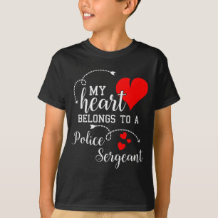 Camiseta Amo a mi sargento de policía marido regalos esposa