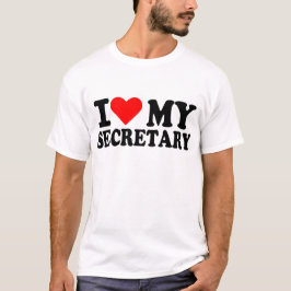 Camiseta Amo a mi secretaria