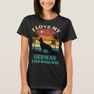 Camiseta Amo a mi Shepherd Dog Cute Alemán Sheph