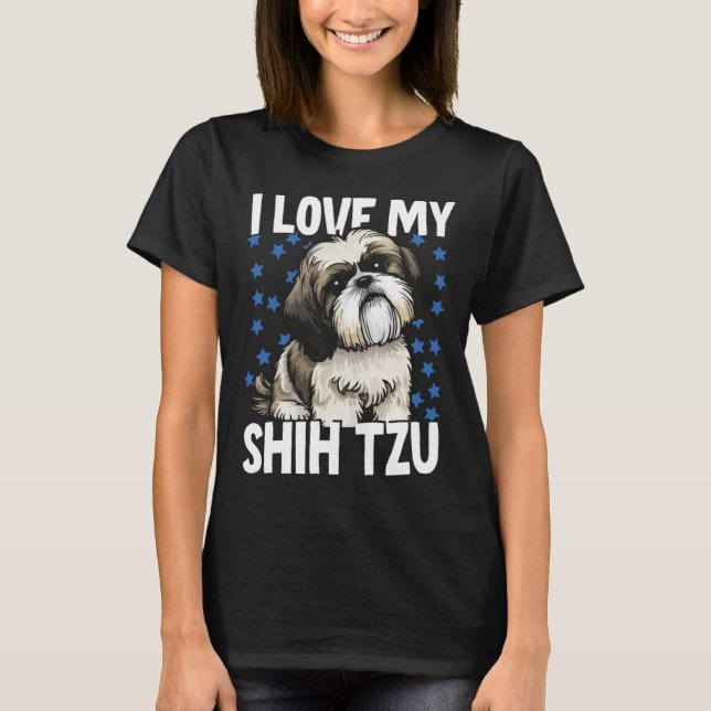 Camiseta Amo a mi Shih Tzu (Anverso)