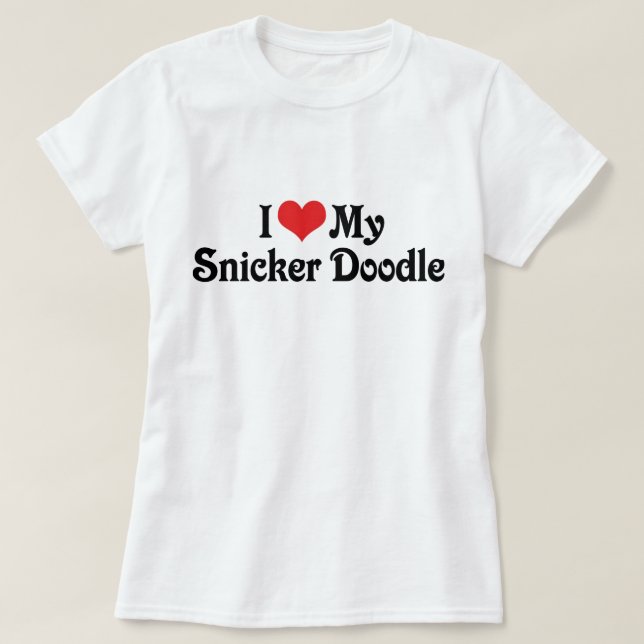 Camiseta Amo a mi Snicker Doodle (Diseño del anverso)