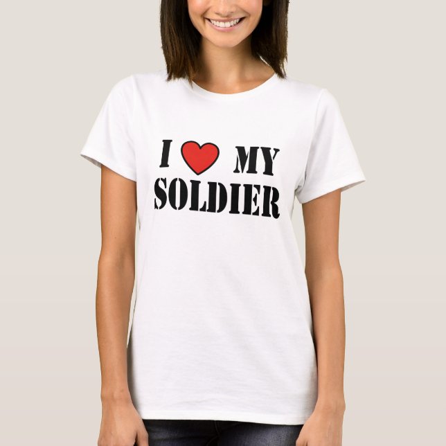 CAMISETA AMO A MI SOLDADO (Anverso)