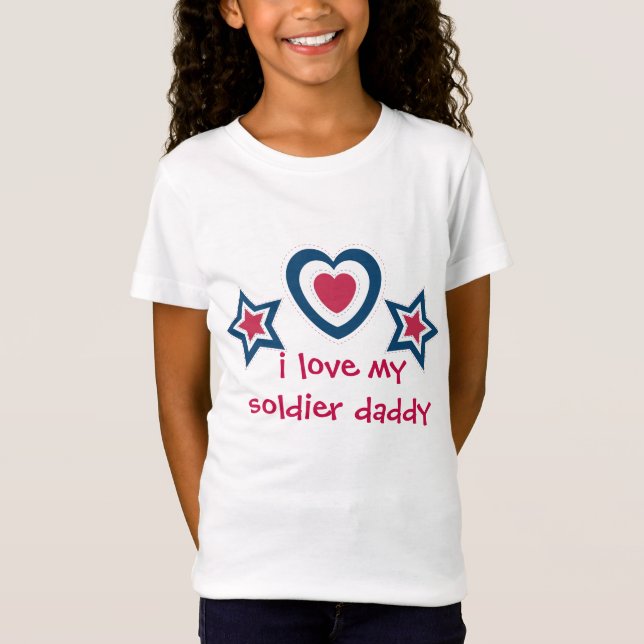 Camiseta Amo a mi soldado papi mami - 4 de julio (Anverso)