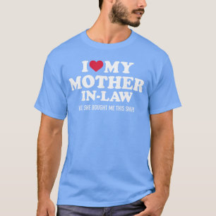 Camiseta Amo a mi suegra para familia del yerno