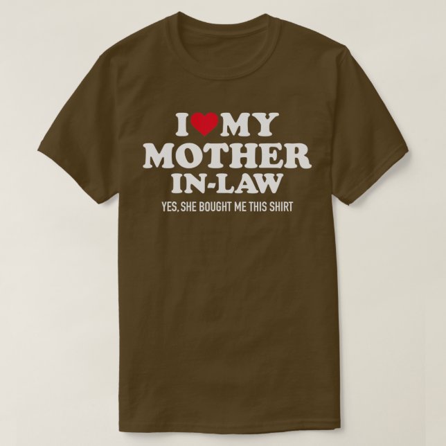 Camiseta Amo a mi suegra por su yerno (Diseño del anverso)