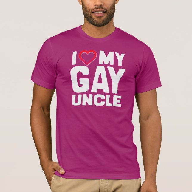 CAMISETA AMO A MI TÍO GAY (Anverso)