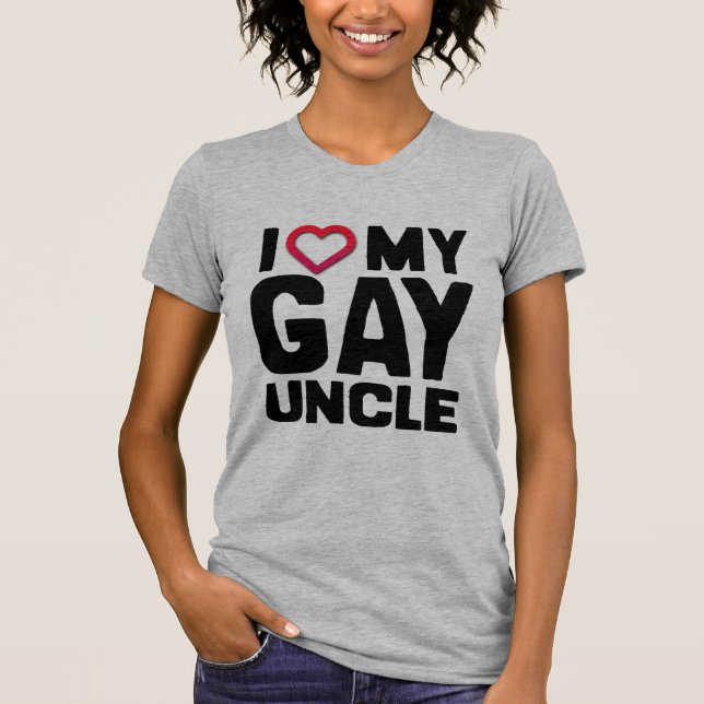 CAMISETA AMO A MI TÍO GAY - (Anverso)