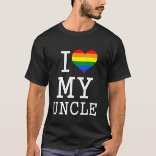 Camiseta Amo a mi tío gay orgulloso de sobrina y sobrino