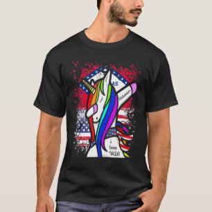 Camiseta Amo a mi unicornio haciendo dabbing de Arkansas Es