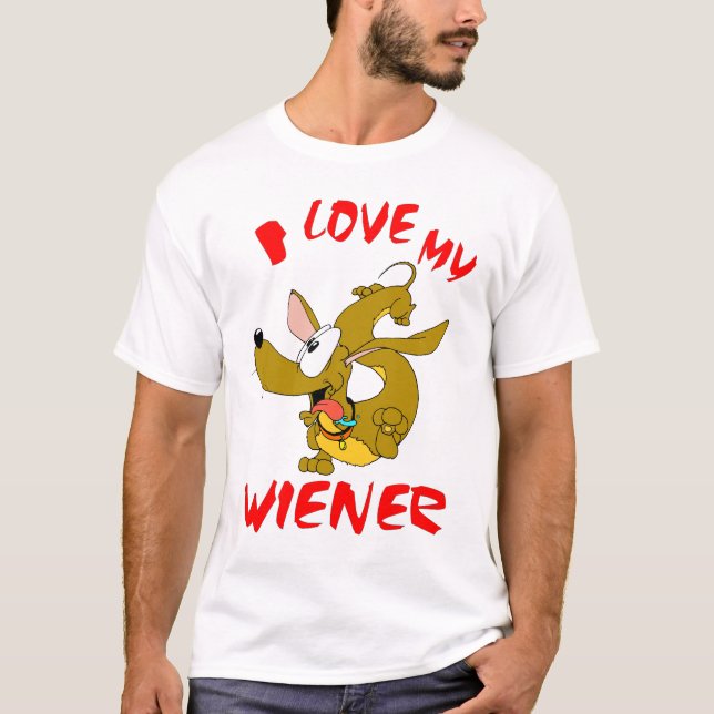 Camiseta ¡Amo a mi Wiener! (Anverso)