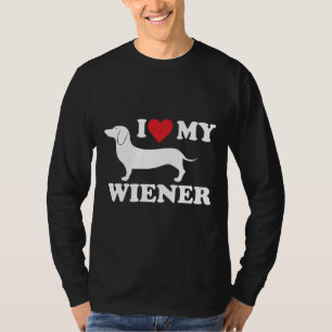 Camiseta Amo A Mi Wiener Dachshund