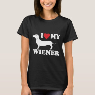 Camiseta Amo A Mi Wiener Dachshund