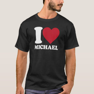 Camiseta Amo a Michael - corazón Michael