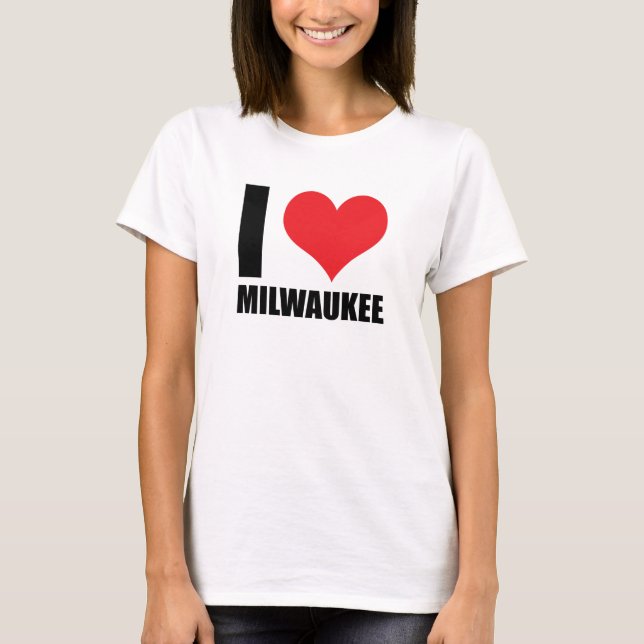 Camiseta Amo a Milwaukee (Anverso)