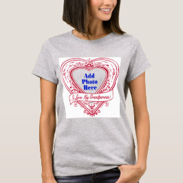 Camiseta ¡Amo A Mis Abuelos! Corazones rojos de foto