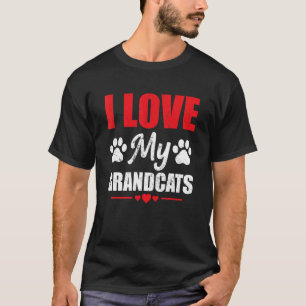 Camiseta Amo a mis abuelos Gato Abuela Abuela
