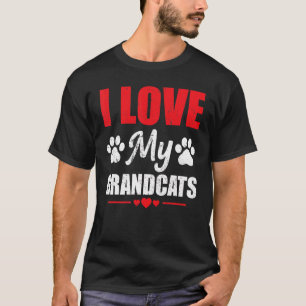 Camiseta Amo a mis abuelos Gato Abuela Abuela