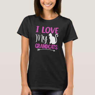 Camiseta Amo a mis abuelos gato Abuelo Abuela Abuelos