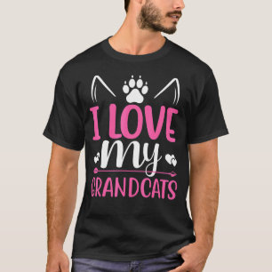 Camiseta Amo a mis abuelos gato Abuelo Abuela Abuelos
