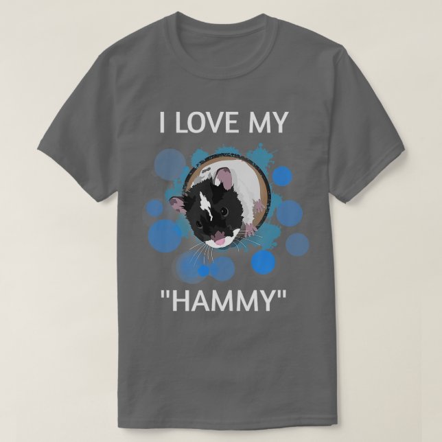 Camiseta Amo A Mis Amantes De La Mascota De Hammy Cute Baby (Diseño del anverso)