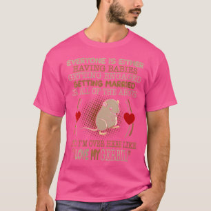 Camiseta Amo a mis amantes de la mascota Gerbil