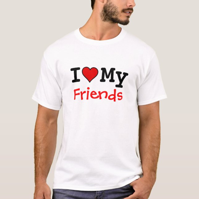 Camiseta Amo a mis amigos (Anverso)