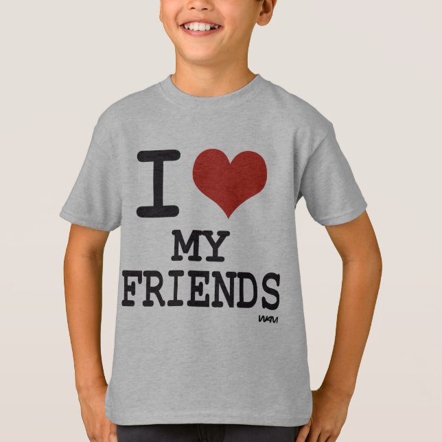 CAMISETA AMO A MIS AMIGOS (Anverso)
