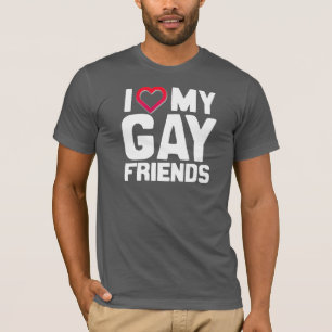 CAMISETA AMO A MIS AMIGOS GAY