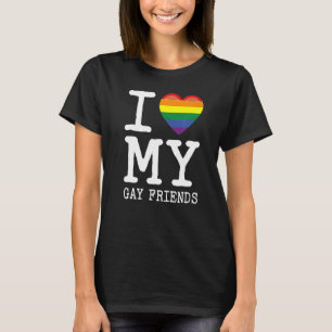 Camiseta Amo A Mis Amigos Gays Transgénero Rai Homosexual