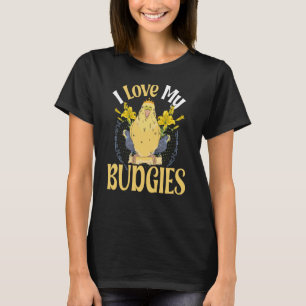 Camiseta Amo a mis amigos Parakeet y budgie 2