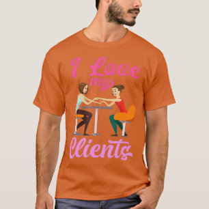 Camiseta Amo A Mis Clientes - Cuto Profesional Nail Tech