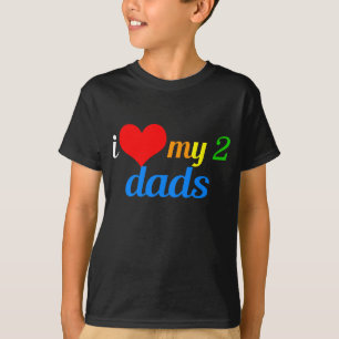 Camiseta Amo a mis dos papás