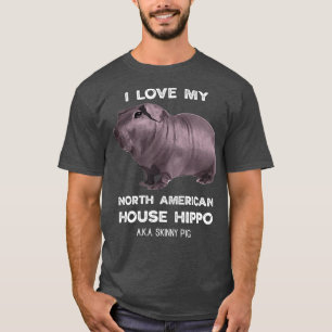 Camiseta Amo a mis dueños de cerdos Hippo Skinny