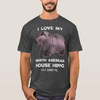 Camiseta Amo a mis dueños de cerdos Hippo Skinny
