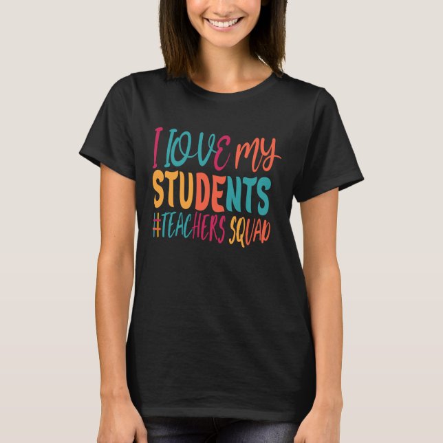 CAMISETA AMO A MIS ESTUDIANTES. (Anverso)