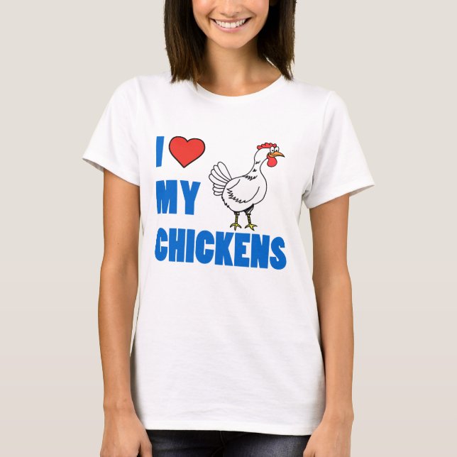 Camiseta Amo a Mis Gallinas (Anverso)