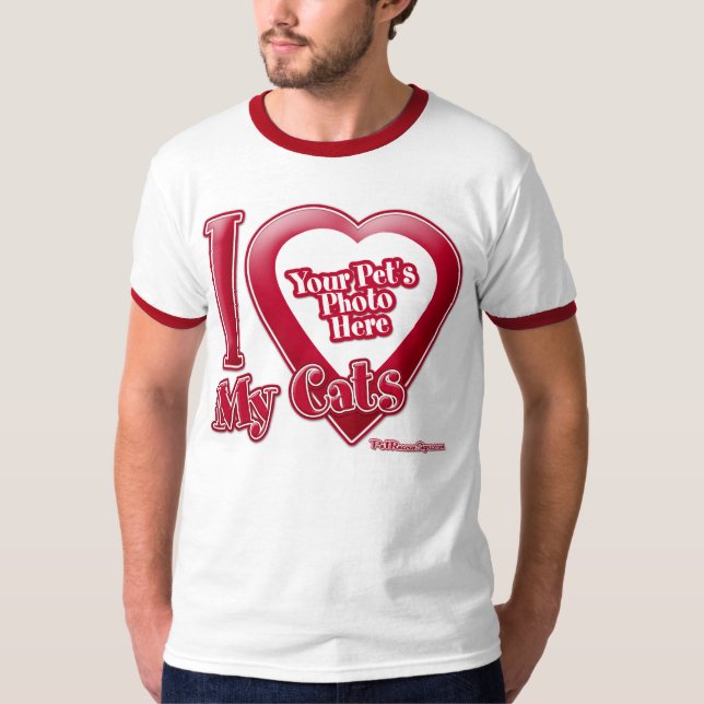 Camiseta Amo a Mis Gatos - Foto (Anverso)