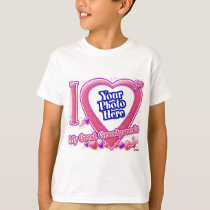 Camiseta Amo a mis grandes abuelos rosa/morado - foto