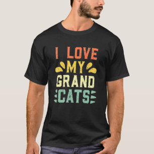 Camiseta Amo a mis grandgatos Gato Abuelo Abuela Abuelo