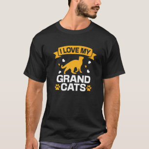 Camiseta Amo a mis grandgatos Gato Abuelo Abuela Abuelo