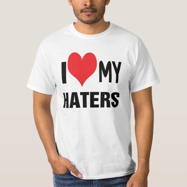 Camiseta Amo a mis HATERS. (Anverso)
