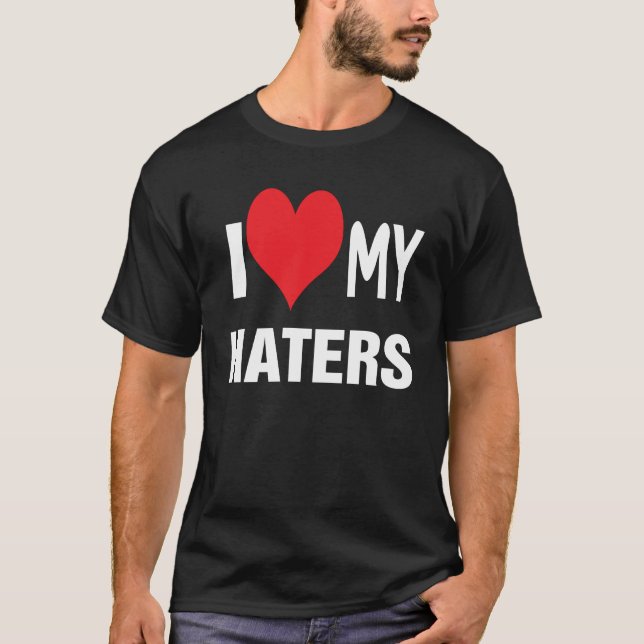 Camiseta Amo a mis HATERS. (Anverso)