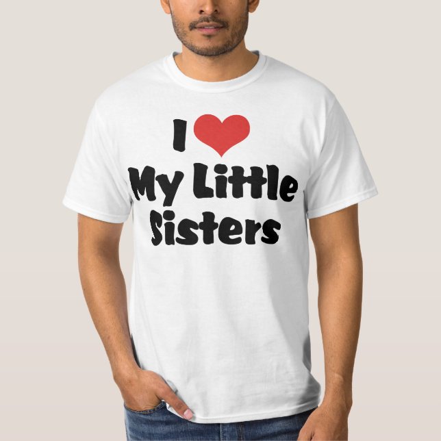 Camiseta Amo a mis hermanitas (Anverso)