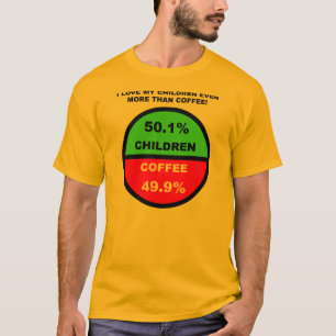 Camiseta Amo a mis hijos más que el café Divertido