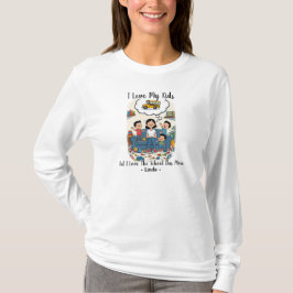 Camiseta Amo a mis hijos pero amo aún más el autobús escola