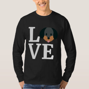Camiseta Amo A Mis Hombres Dachshund